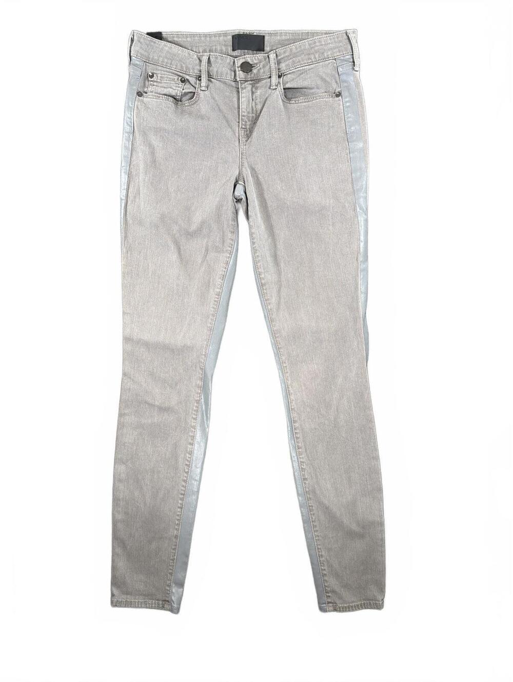VINCE Women's Dylan Skinny Jeans W Tuxedo Stripe Silverfin Size 26